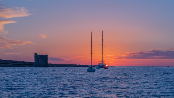 Una gita in barca all'Asinara al tramonto